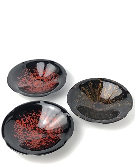 大漆精品陶瓷果盤(pán)